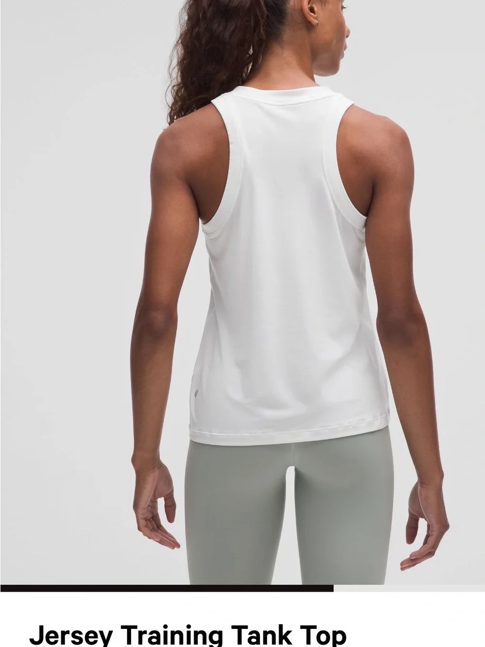 LULULEMON NWOT Jersey Training Tank Top - White, Sz 6